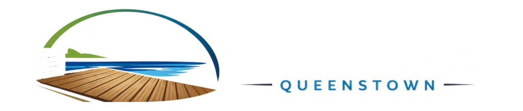 Deck Builders Queenstown Logo – Black Background Horizontal v2